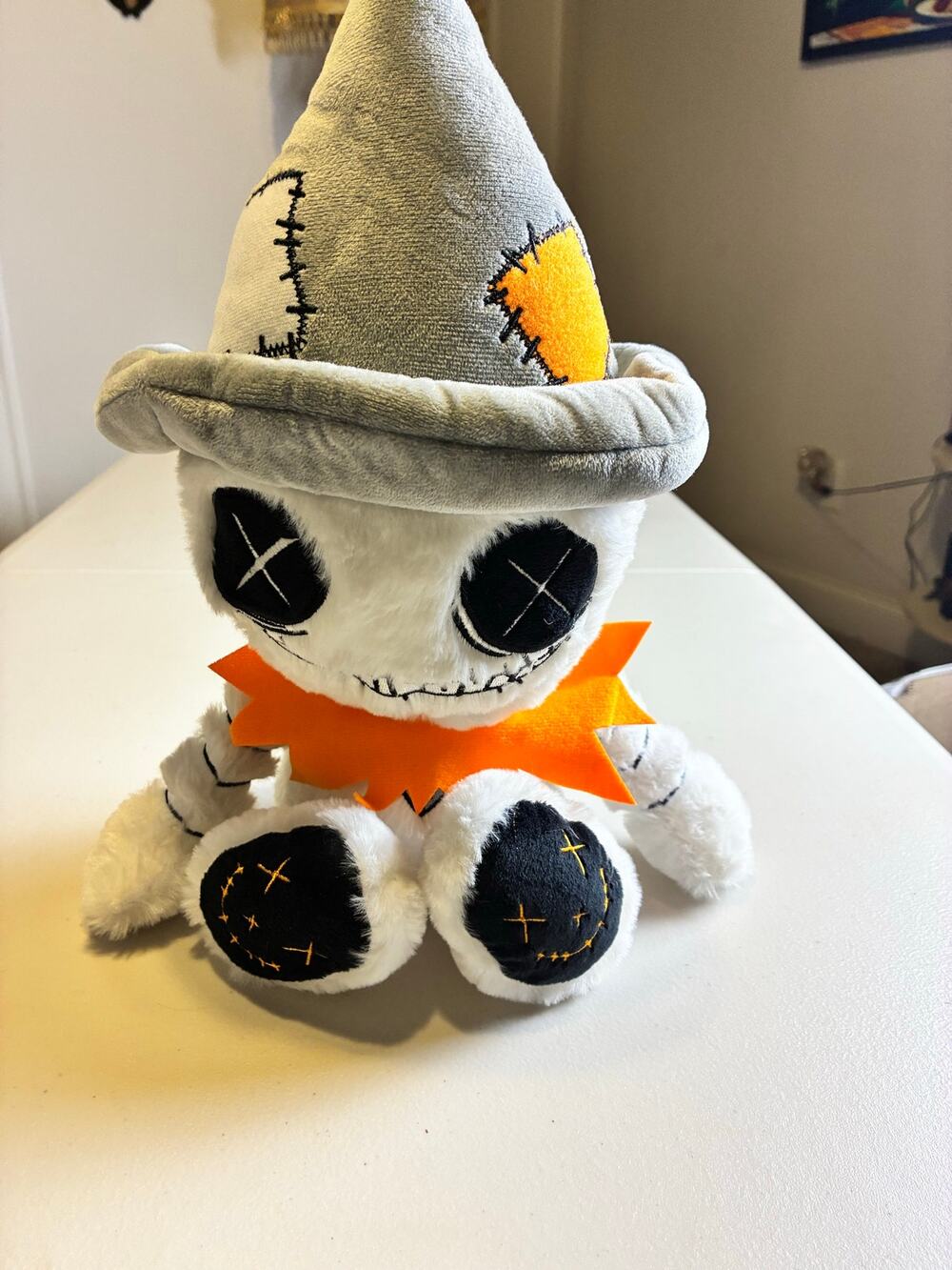 Gus Fink Studios Halloween Plush Doll 2024 Spencer's Exclusive Ghost Scarecrow